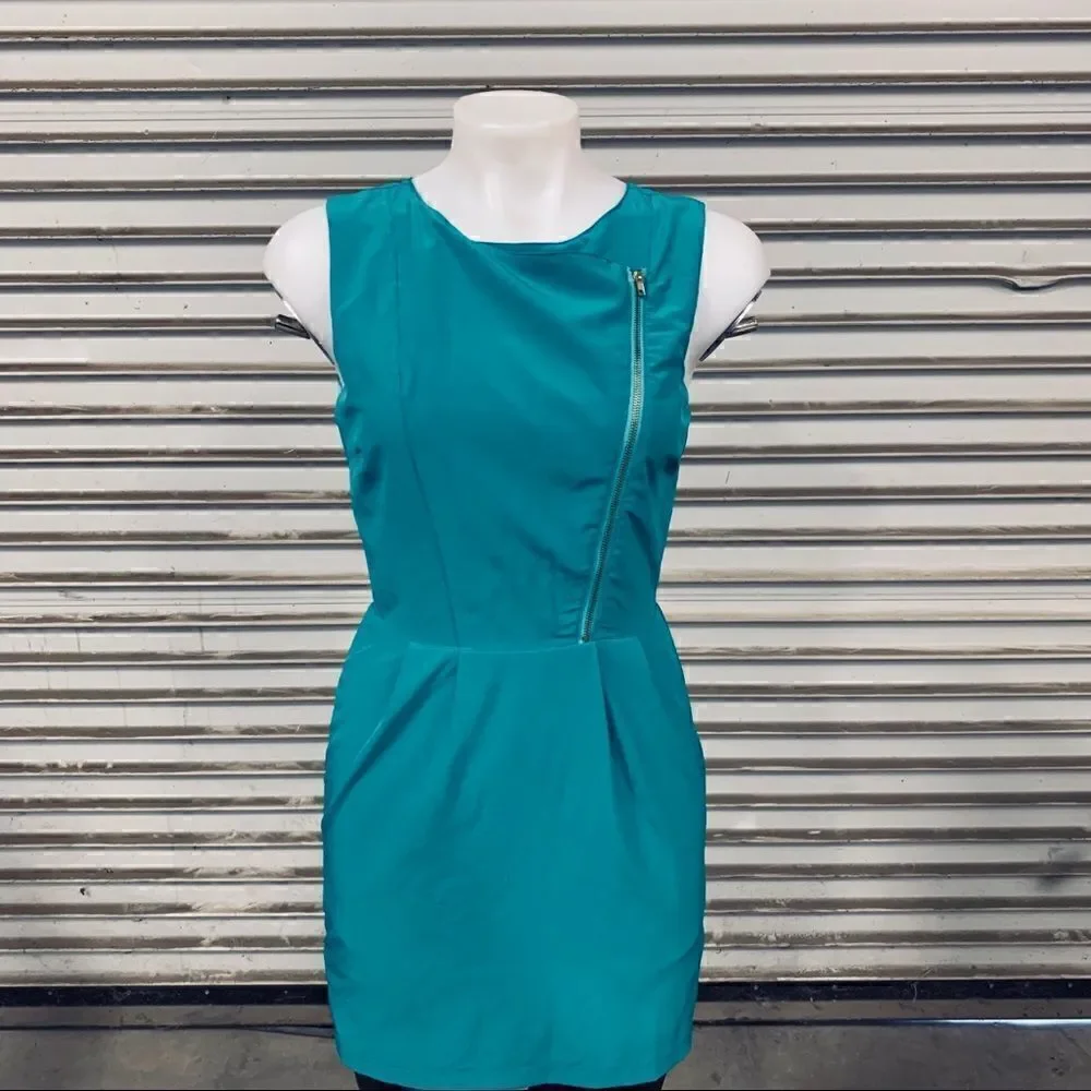Ark & Co green dress with cutout back